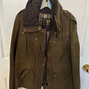 Women’s Belstaff Sandown Military Green Jacket 46
